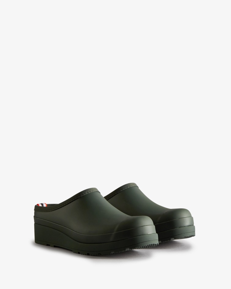 Hunter Women's Play Clogs Arctic Moss Green