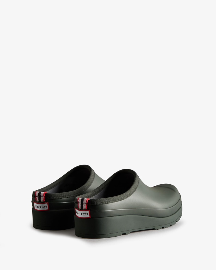 Hunter Women's Play Clogs Arctic Moss Green