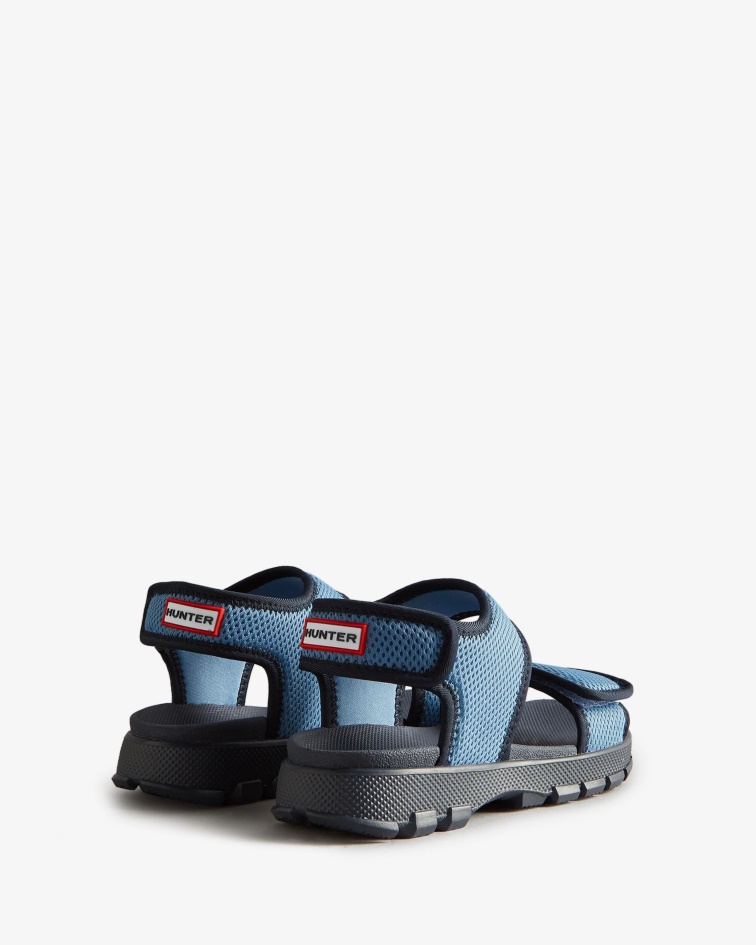 Hunter Big Kids (5-9 Years) Mesh Outdoor Walking Sandals Stornoway Blue-Navy