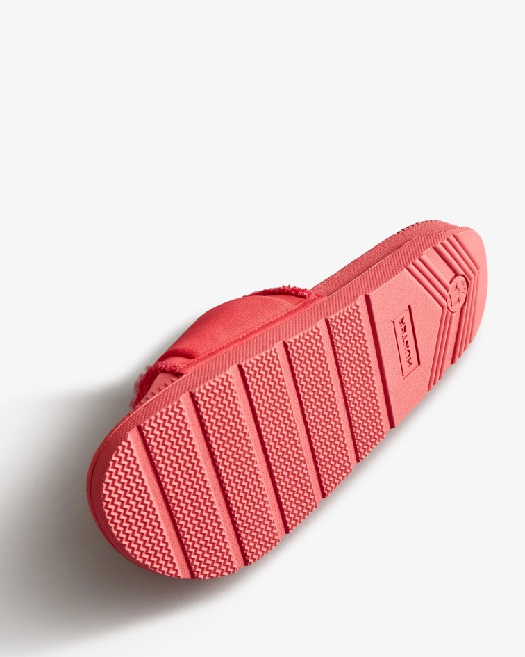 Hunter Women's Adjustable Slides Rowan Pink