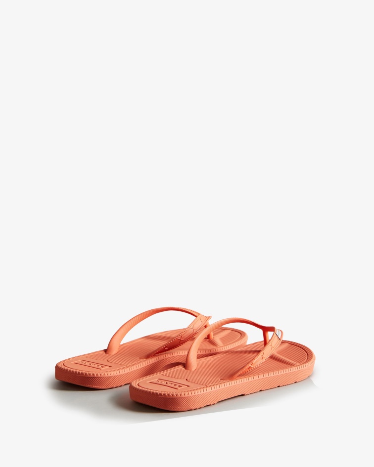 Hunter Women's Flip Flops Sun-Cup Orange