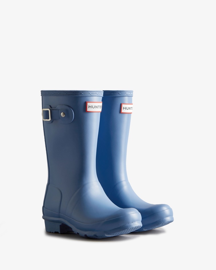 Hunter Original Big Kids (5-11 Years) Rain Boots Stornoway Blue