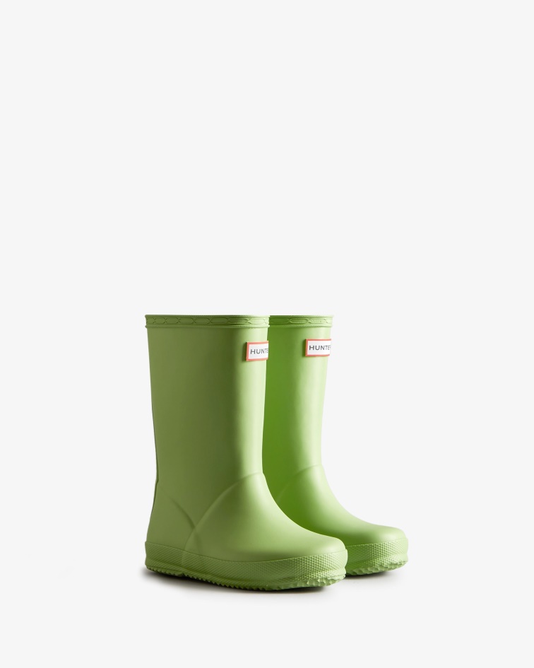 Hunter Original Kids First (18 Months-8 Years) Rain Boots Bracken Green