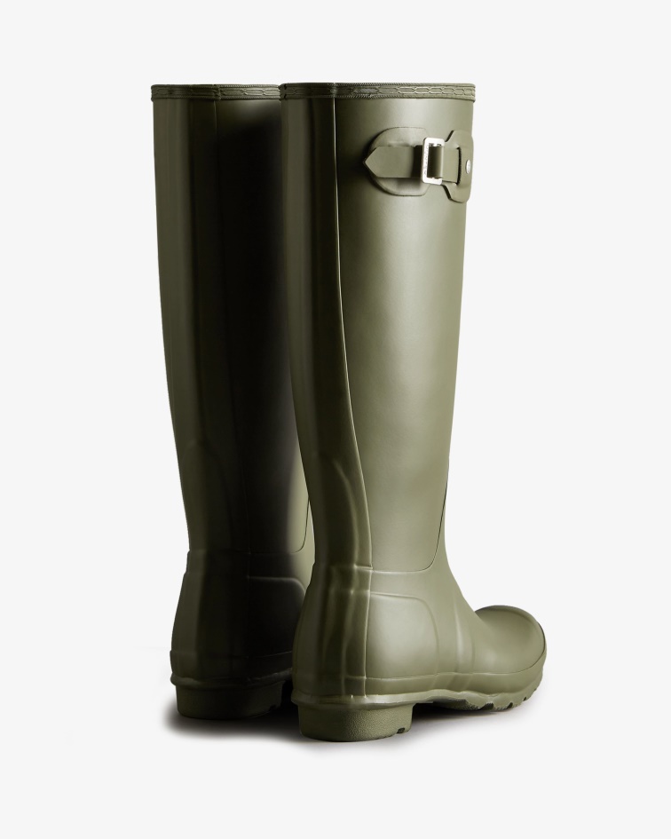 Hunter Women's Original Tall Rain Boots Olive Leaf
