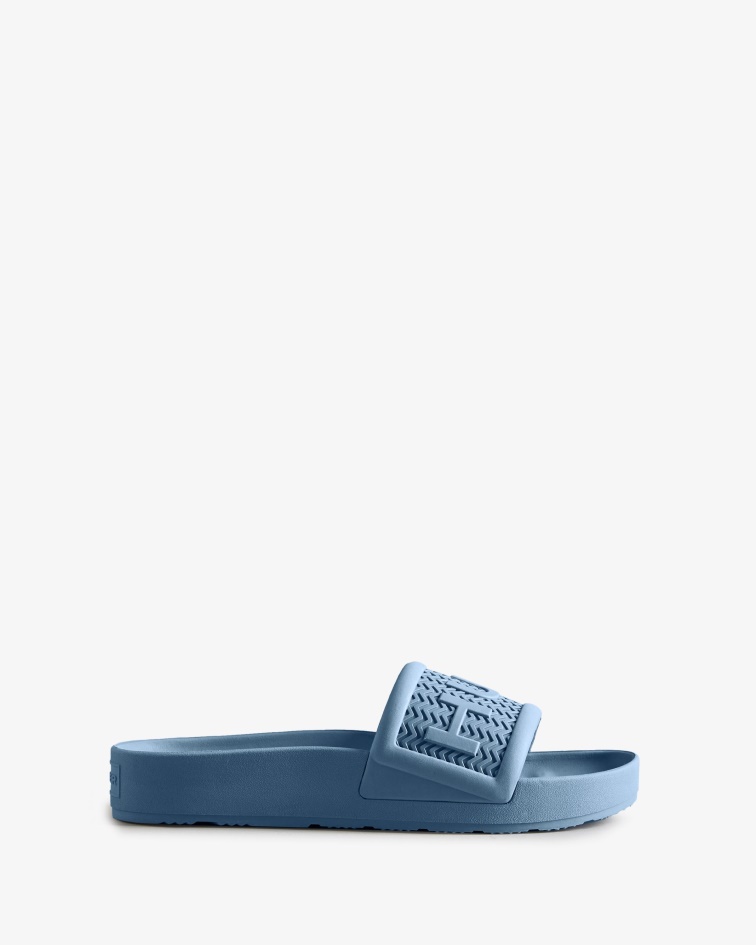 Hunter Men's BLOOM Slides Stornoway Blue