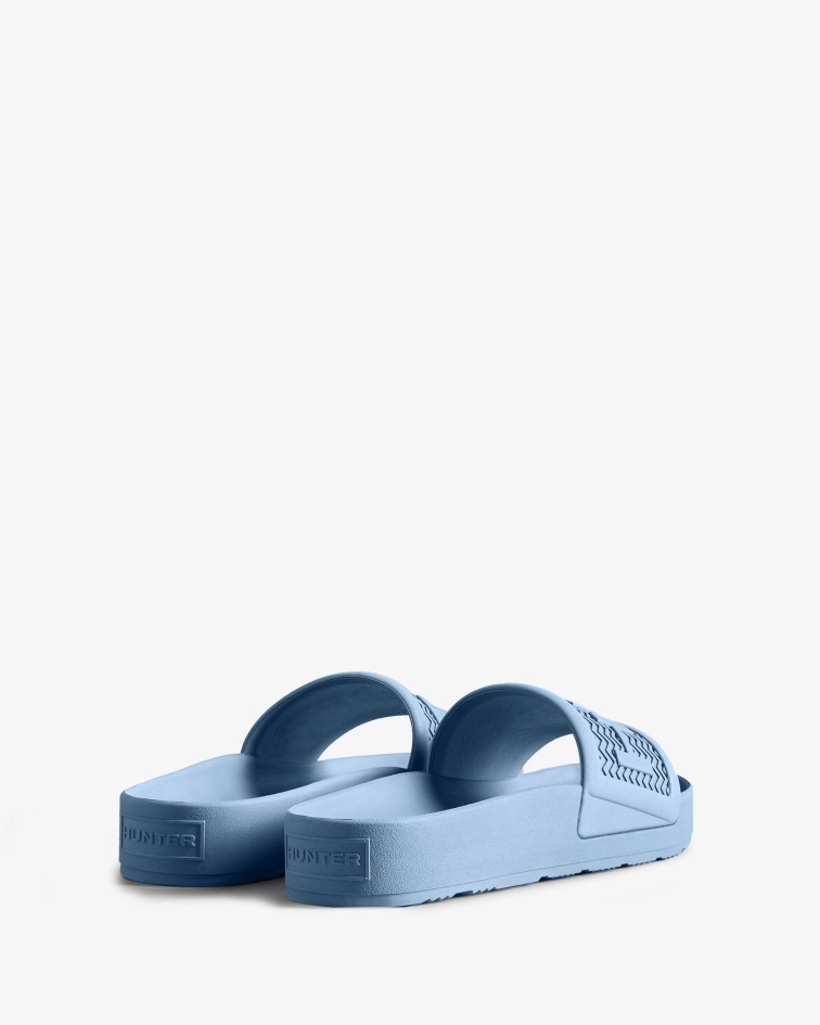 Hunter Men's BLOOM Slides Stornoway Blue