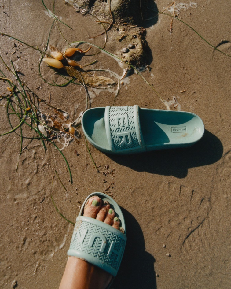 Hunter Women's BLOOM Slides Sweet Gale Green