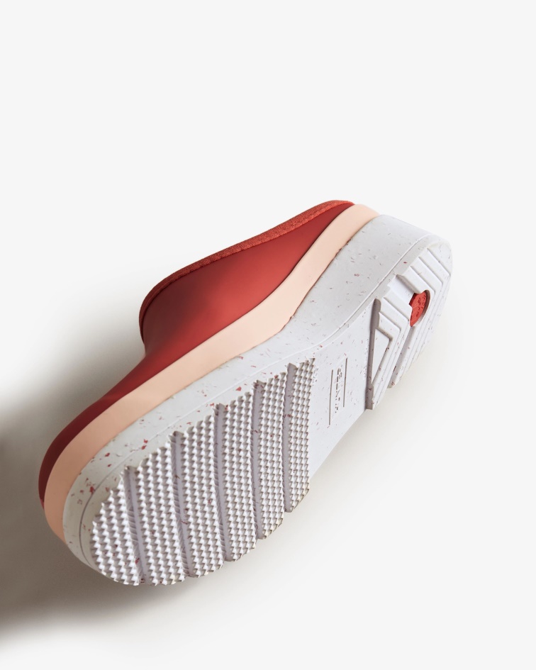 Hunter Women's Play Speckle Sole Clogs Glenmore Rose-Azalea Pink