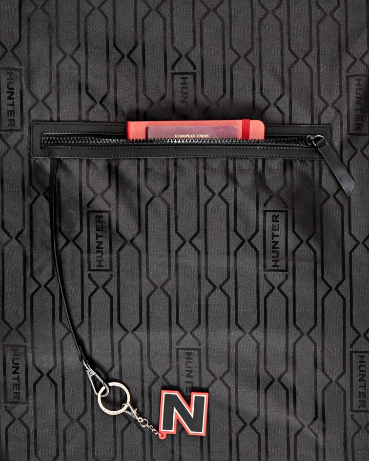 Hunter Mini Top Clip Backpack - Rubberized Leather Black