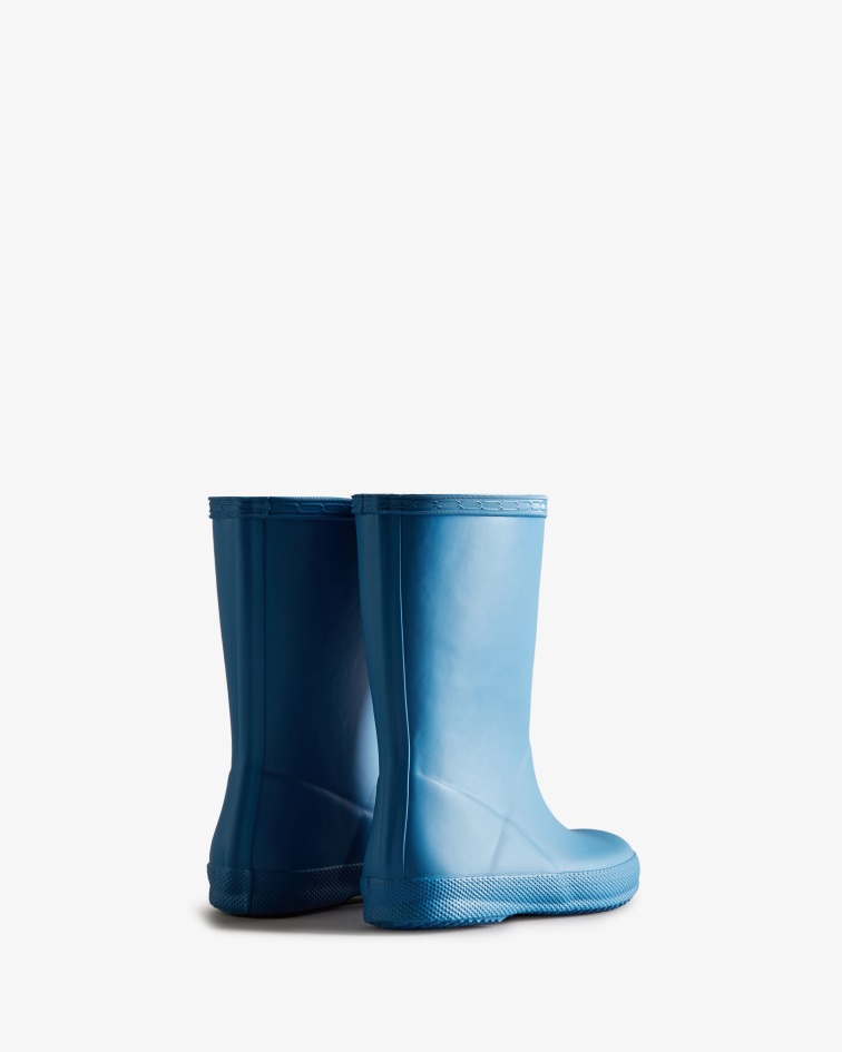 Hunter Original Kids First (18 Months-8 Years) Rain Boots Panorama Blue