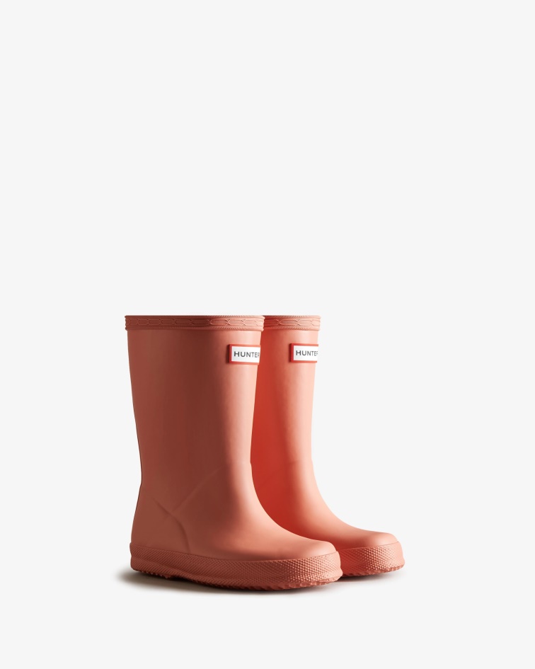 Hunter Original Kids First (18 Months-8 Years) Rain Boots Rough Pink