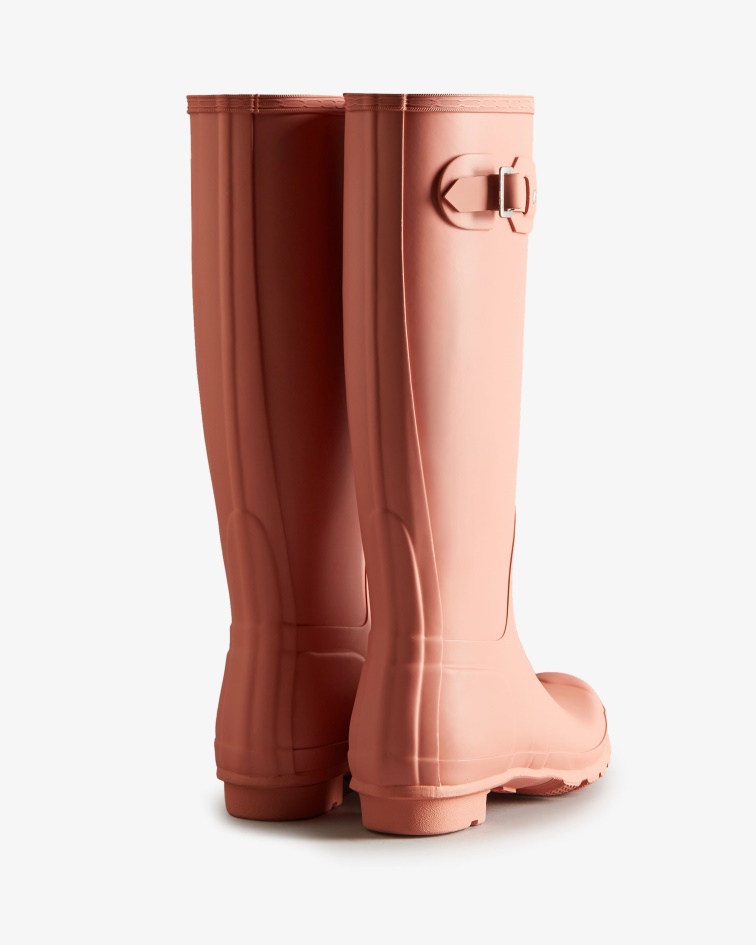 Hunter Women's Original Tall Rain Boots Rough Pink