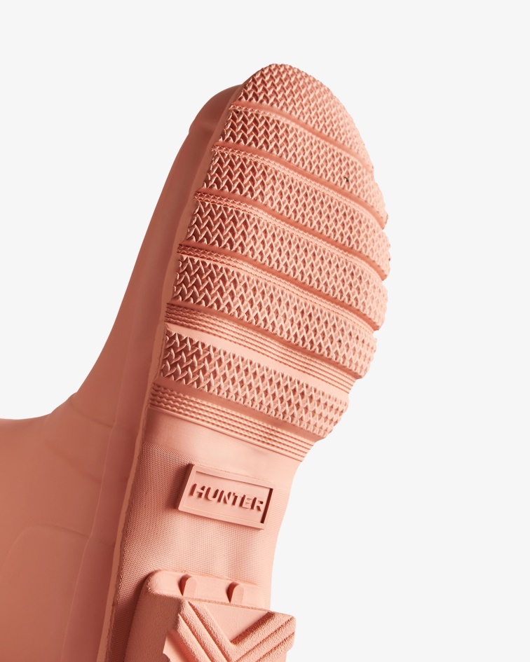 Hunter Women's Original Tall Rain Boots Rough Pink