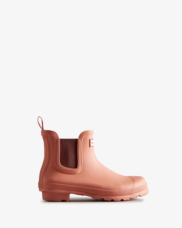 Hunter Women's Original Chelsea Boots Rough Pink