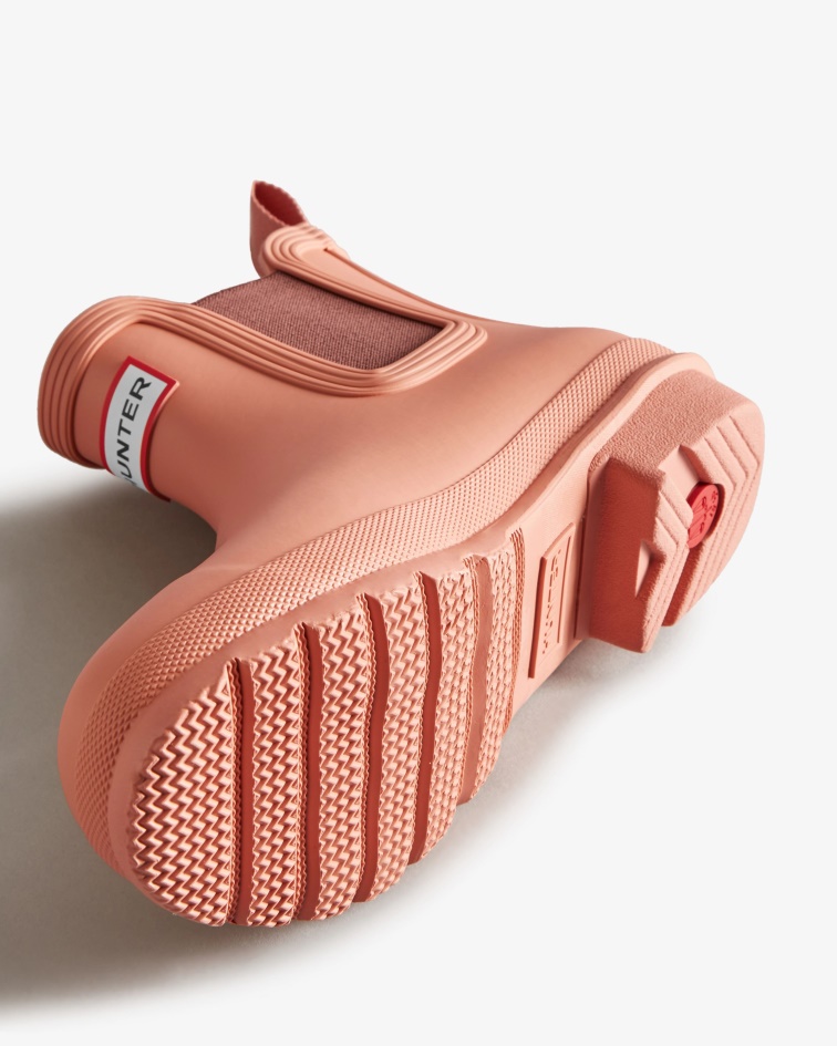 Hunter Women's Original Chelsea Boots Rough Pink
