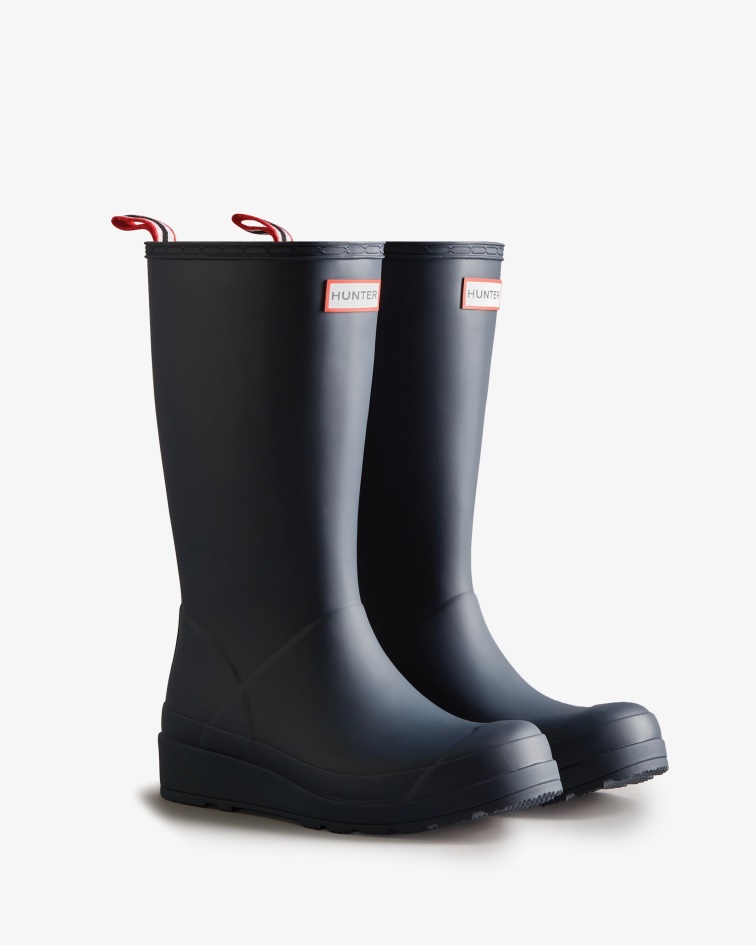 Hunter Women's Play Tall Rain Boots Valtameri Blue