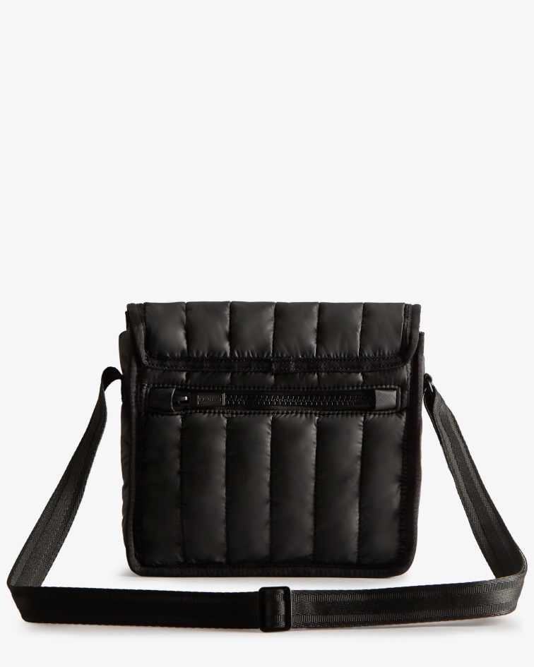 Hunter Intrepid Puffer Mini Messenger Bag Black