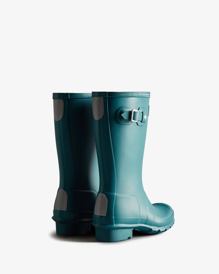 Hunter Original Big Kids (5-11 Years) Rain Boots Opaline Blue