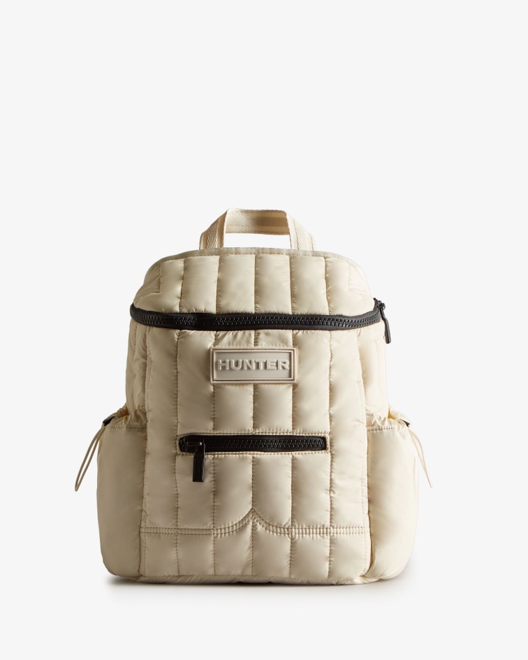 Hunter Intrepid Puffer Backpack White Willow