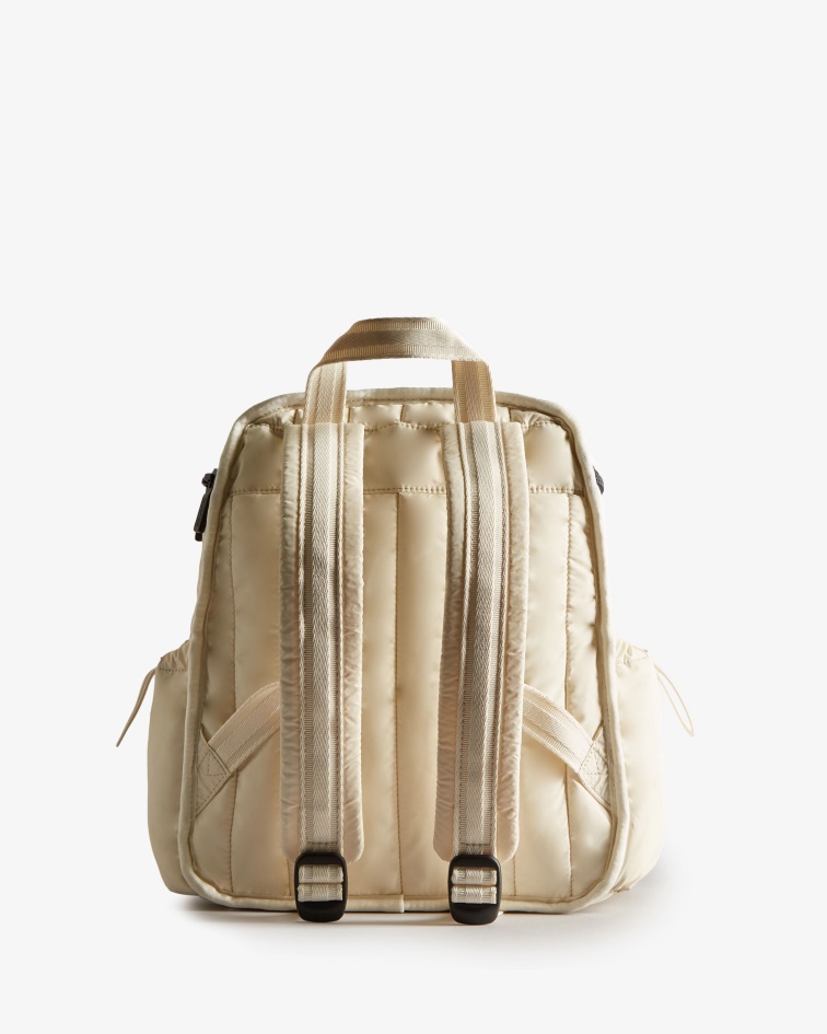 Hunter Intrepid Puffer Backpack White Willow
