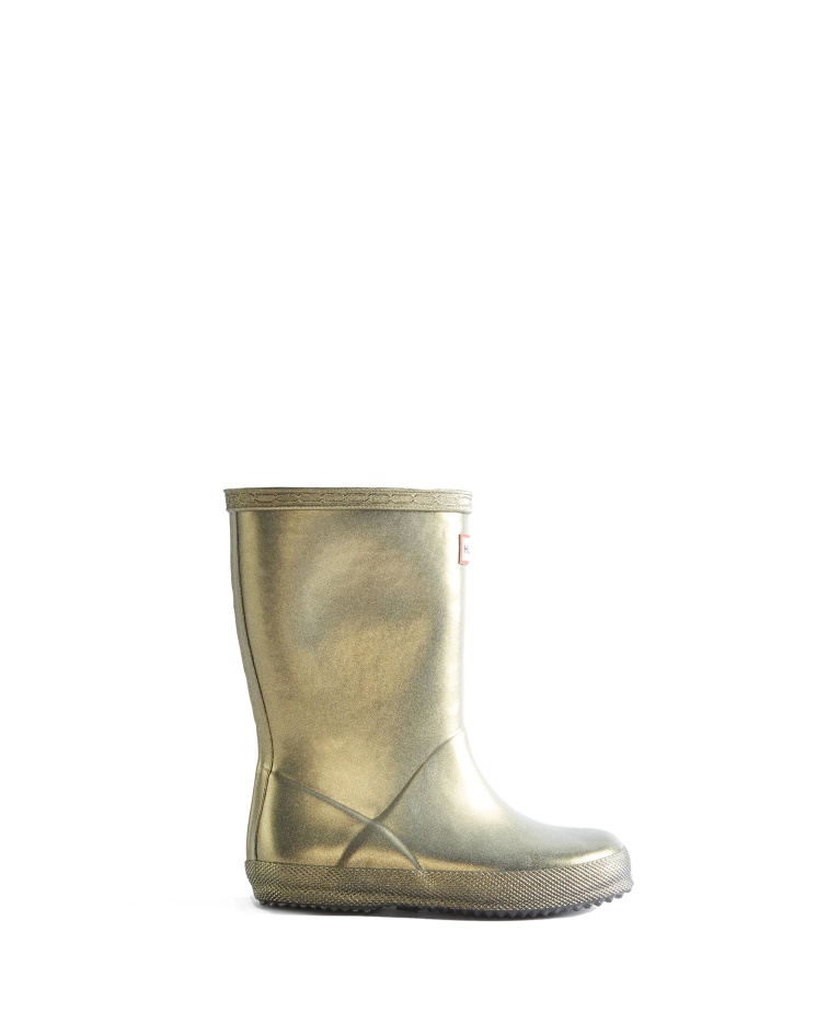 Hunter Kids First (18 Months-8 Years) Nebula Rain Boots Gold