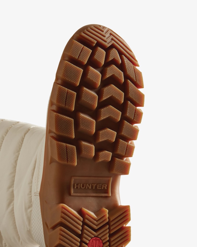 Hunter Women's Intrepid Insulated Tall Snow Boots White Willow-Gum