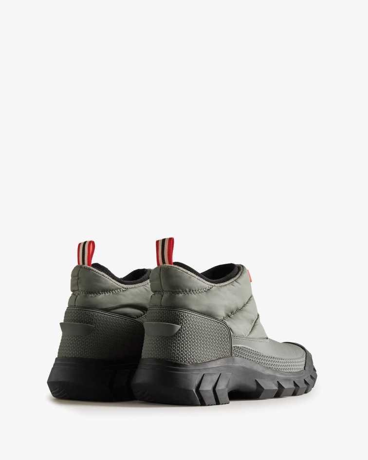 Hunter Men's Intrepid Insulated Ankle Snow Boots Urban Grey-Black