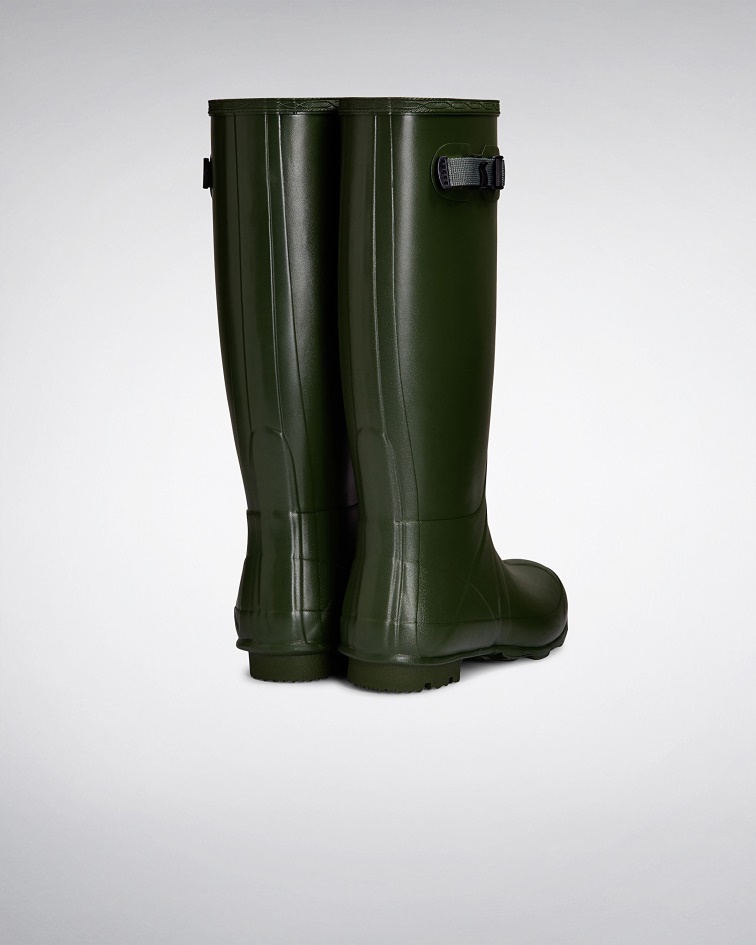 Hunter Women's Norris Field Neoprene Lined Rain Boots Vintage Green